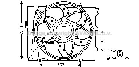 AVA QUALITY COOLING Ventilaator,mootorijahutus BW7523